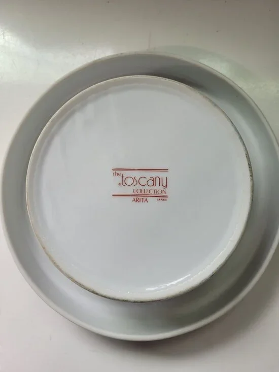The Toscany Collection Arita Japan Porcelain Bowl Ashtray Red Gold Phoenix Desig - Picture 4 of 13